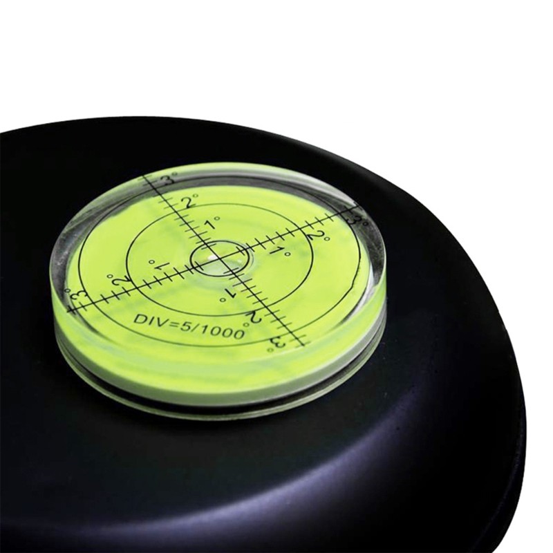 60mmx12mm PMMA Bubble Degree Mark Surface Level Round For Measuring Tool