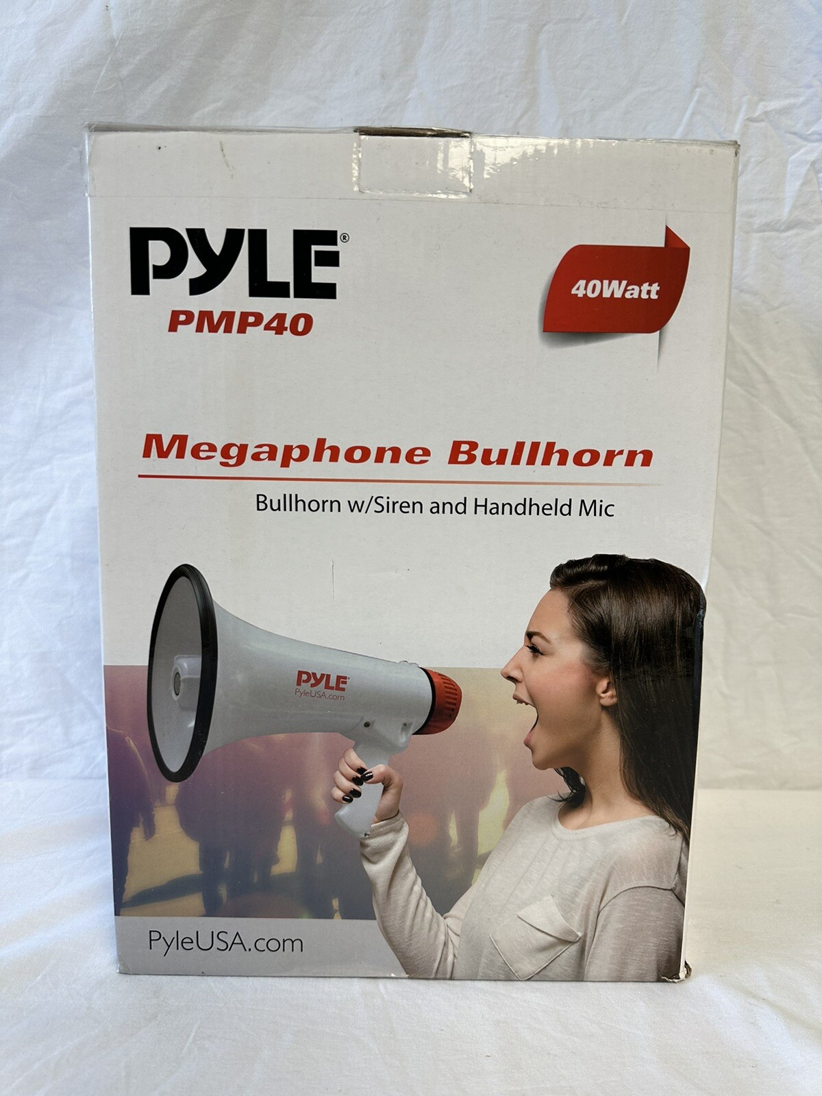 Pyle Pro PMP40 40W Megaphone with Siren & Detachable Handheld Microphone