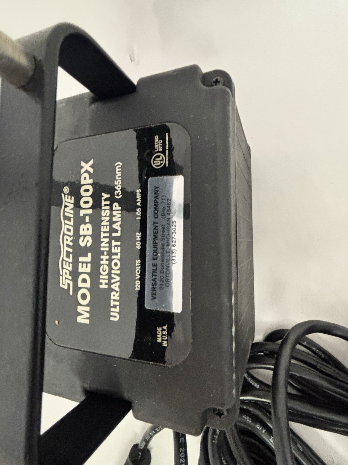 Spectroline Model SB-100PX High Intensity Ultraviolet Light