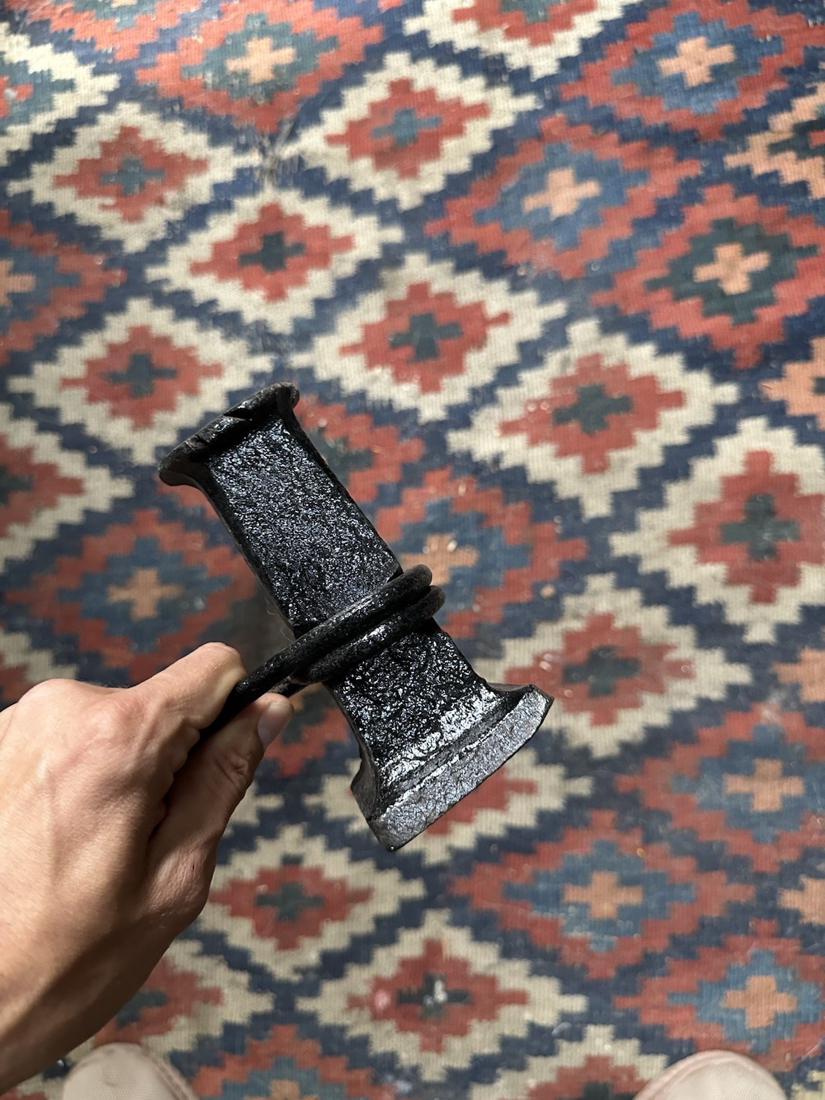 Large Blacksmiths Flatter with Wrought Handle - 65mm Squared Face - 52cm Long