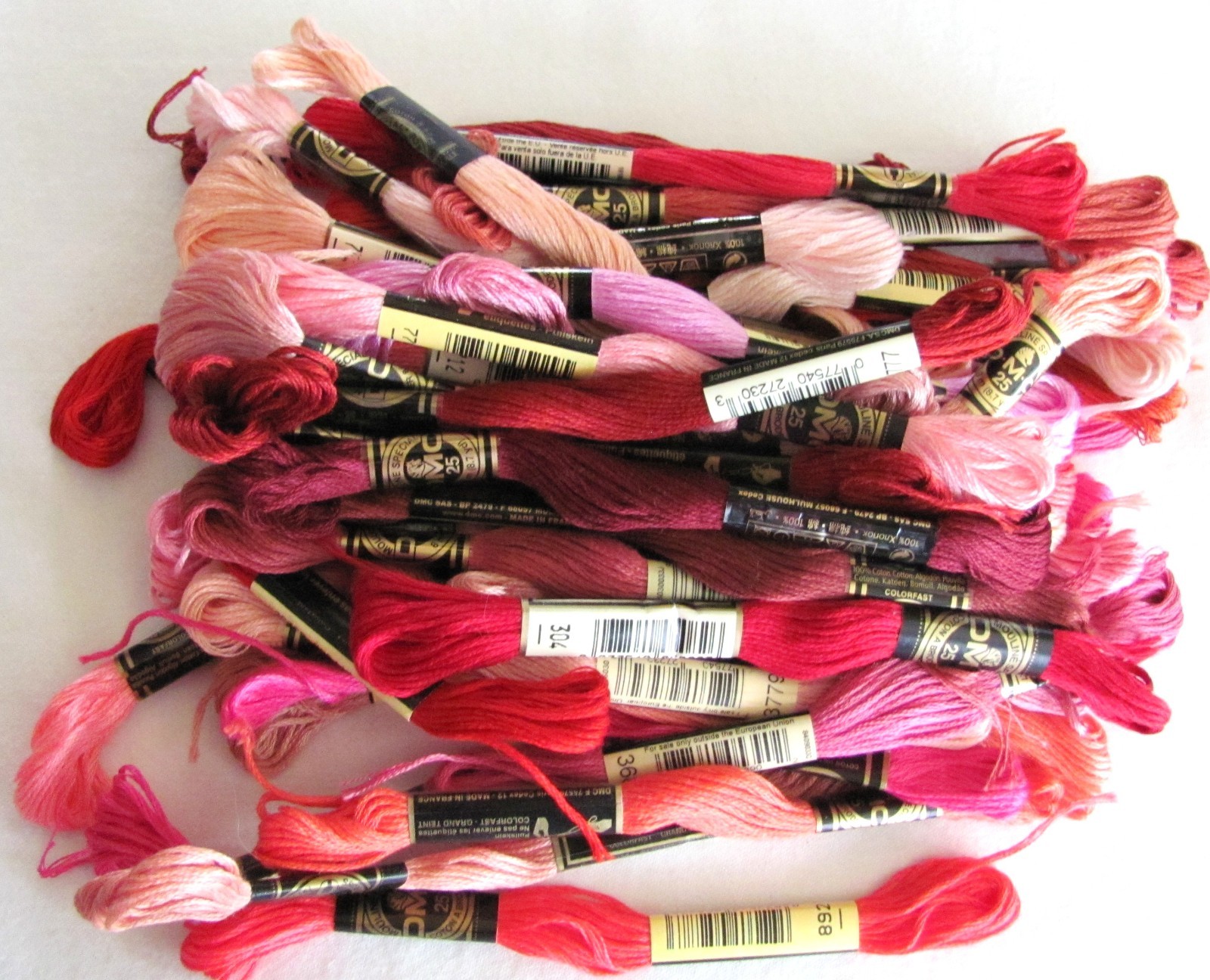 DMC Embroidery Floss Thread 100% Cotton 6 Strands 300+ Skeins (full & partial)