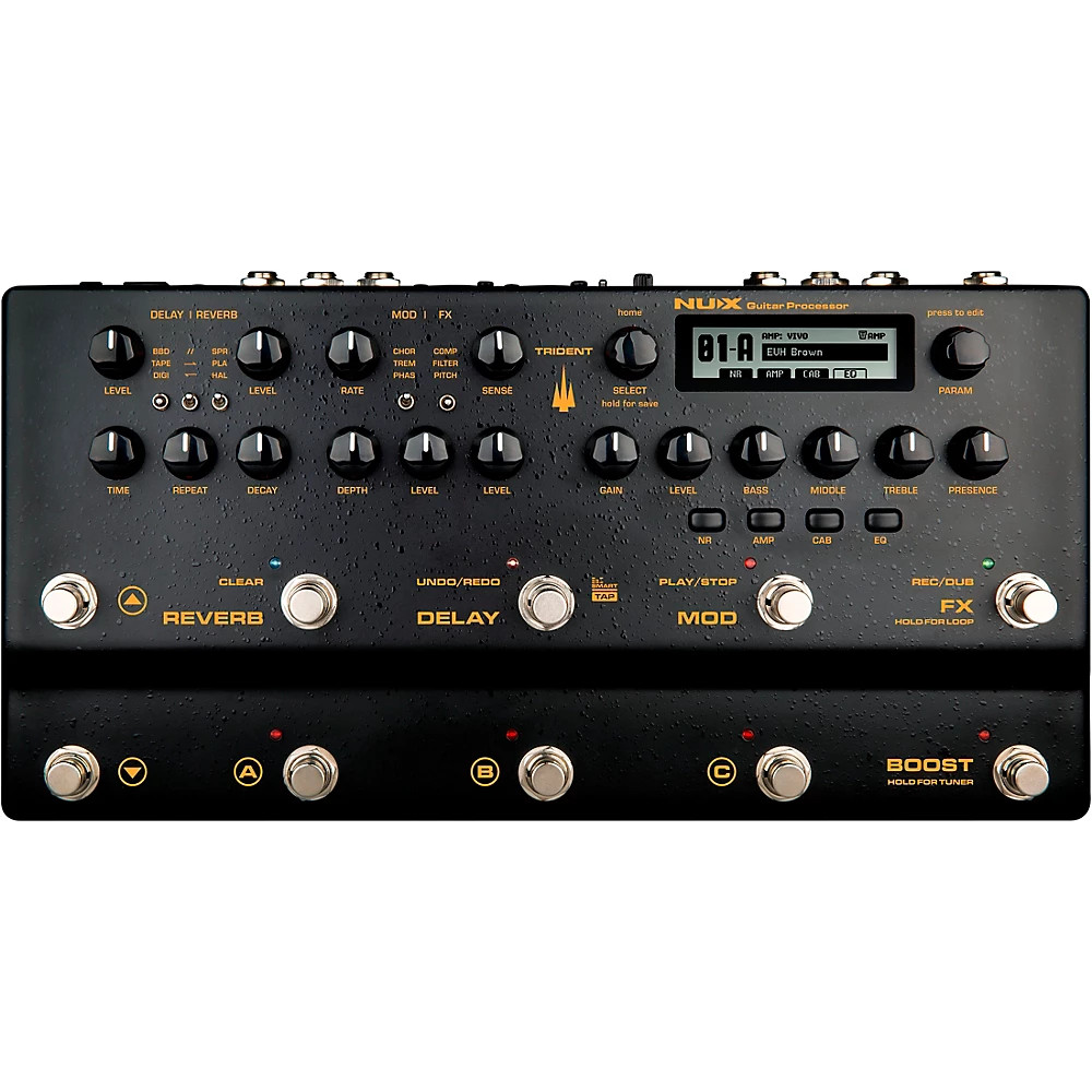 NUX TRIDENT NME5 Guitar Processor With Amps, IR Loader, FX and Phrase Looper LN