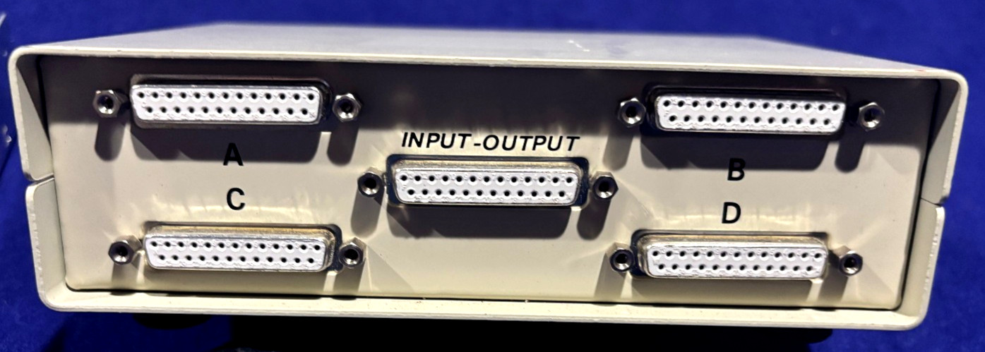 DB25 4-Port Manual Data Switch Box A/B/C/D – 25-Pin Parallel RS232