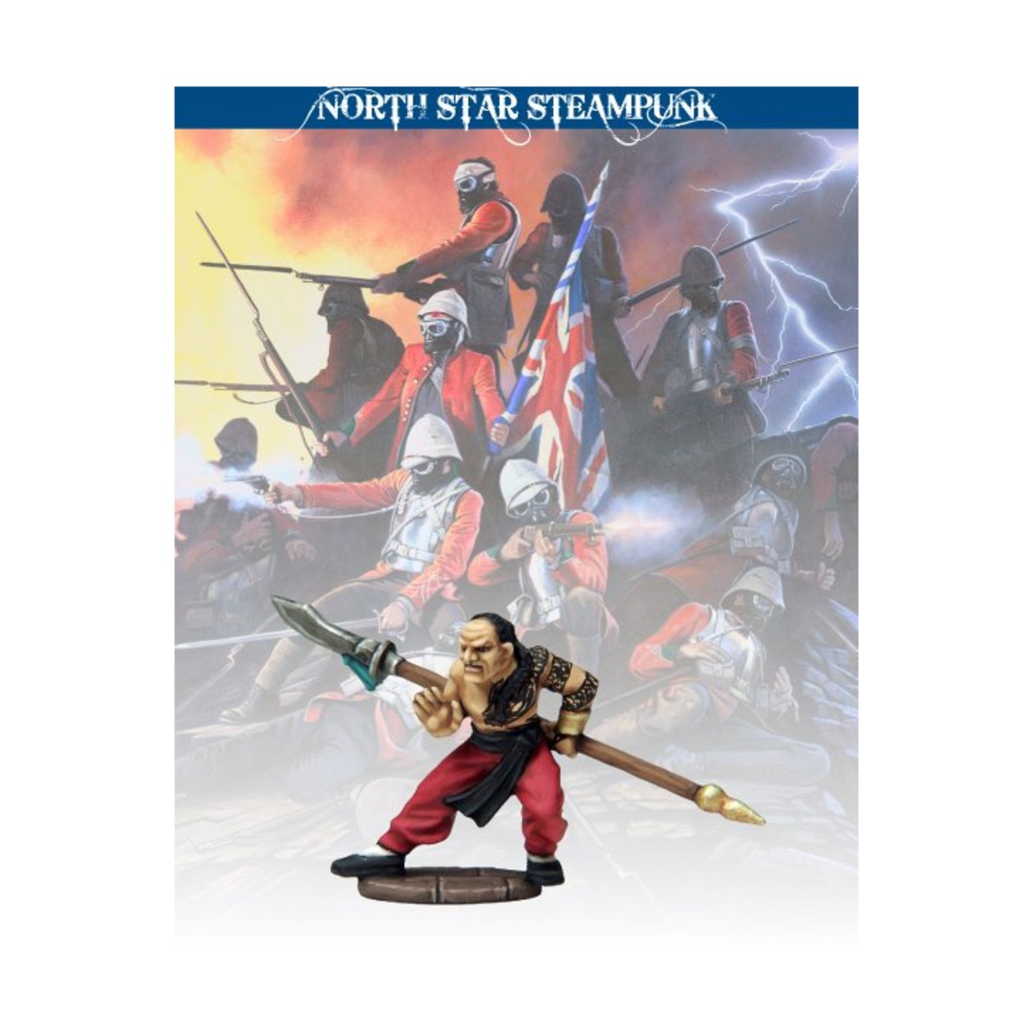 North Star North Star Steampunk 28mm Tong Warrior Pack New