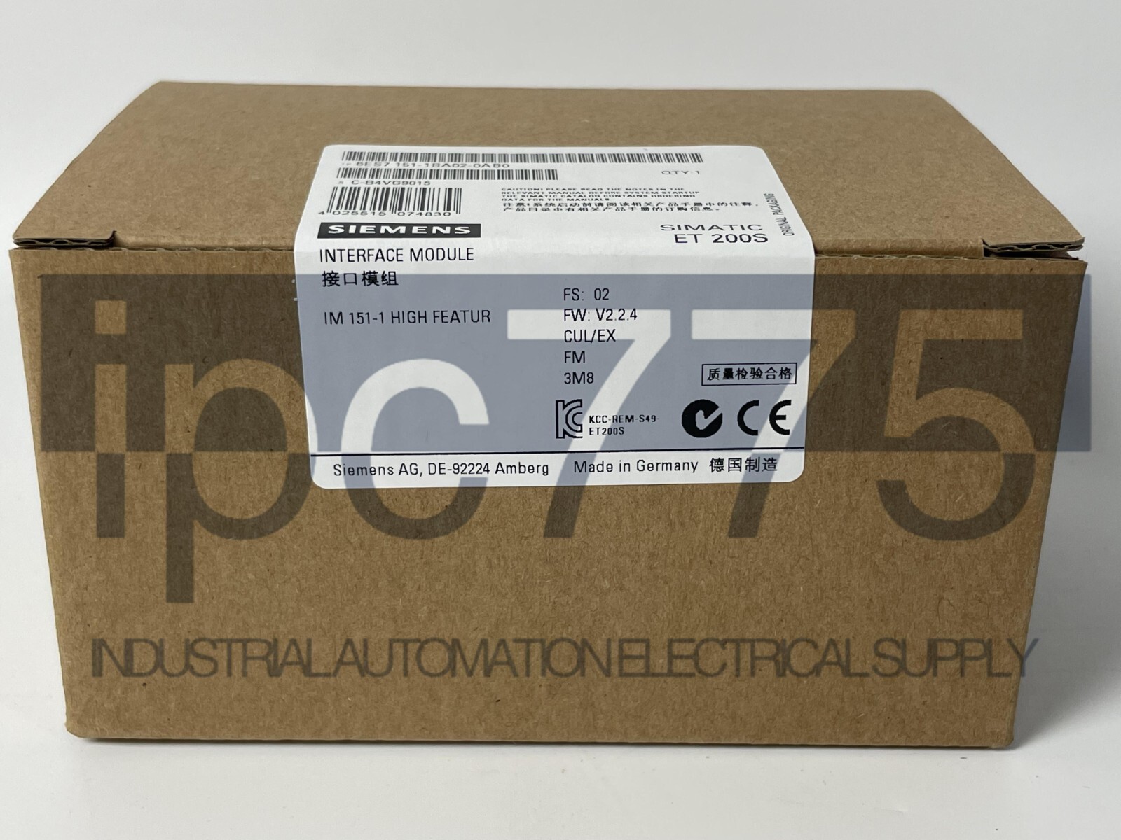 New In Box SIEMENS 6ES7151-1BA02-0AB0 6ES7 151-1BA02-0AB0 Interface Module