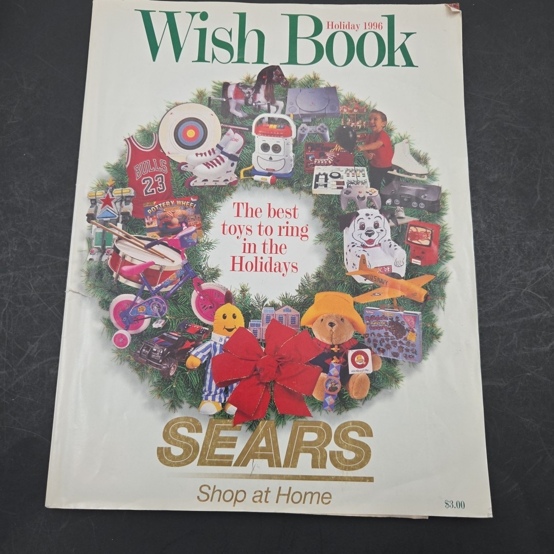 VTG 1996 SEARS WISH BOOK HOLIDAY Playstation Micro Machines Hot Wheels Sega Toy