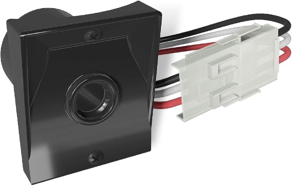 Adjustable Light Direction Outdoor Sensor with Ezee Plug - Pack of 1, Black