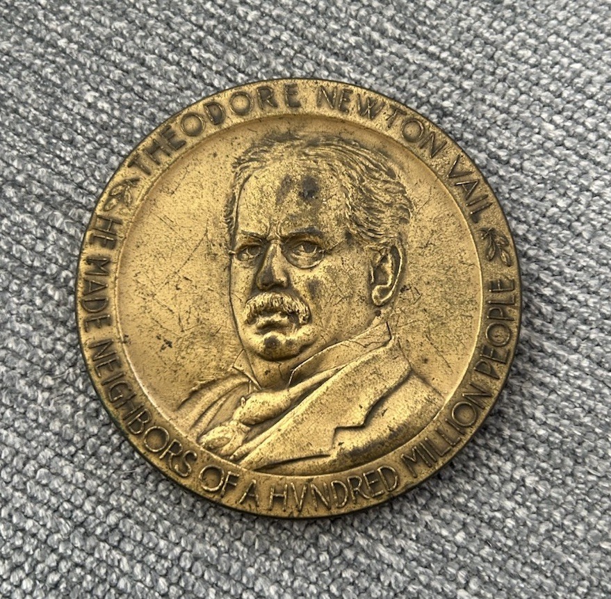 1920 Theodore Newton Vail Bronze Medal American Telephone And Telegraph Pioneer