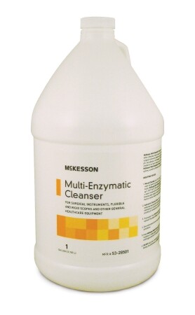 McKesson Liquid Multi-Enzymatic Instrument Detergent Spearmint Scent - Case of 4