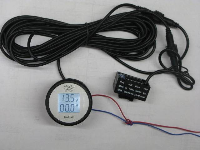 DC Power Volt & Amp meter, Hall effect sensor  4WD /Caravan/Motor Home / Marine