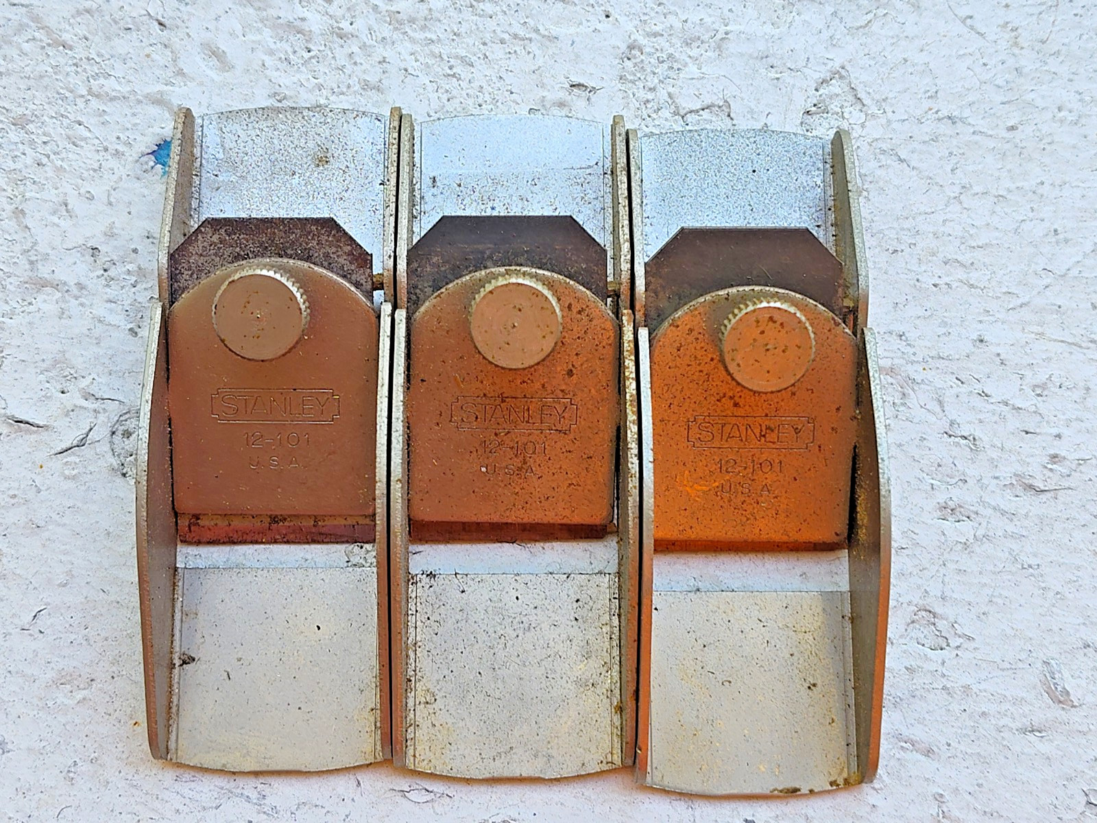 3 Pieces Stanley 12-101 Small Trimming Planes