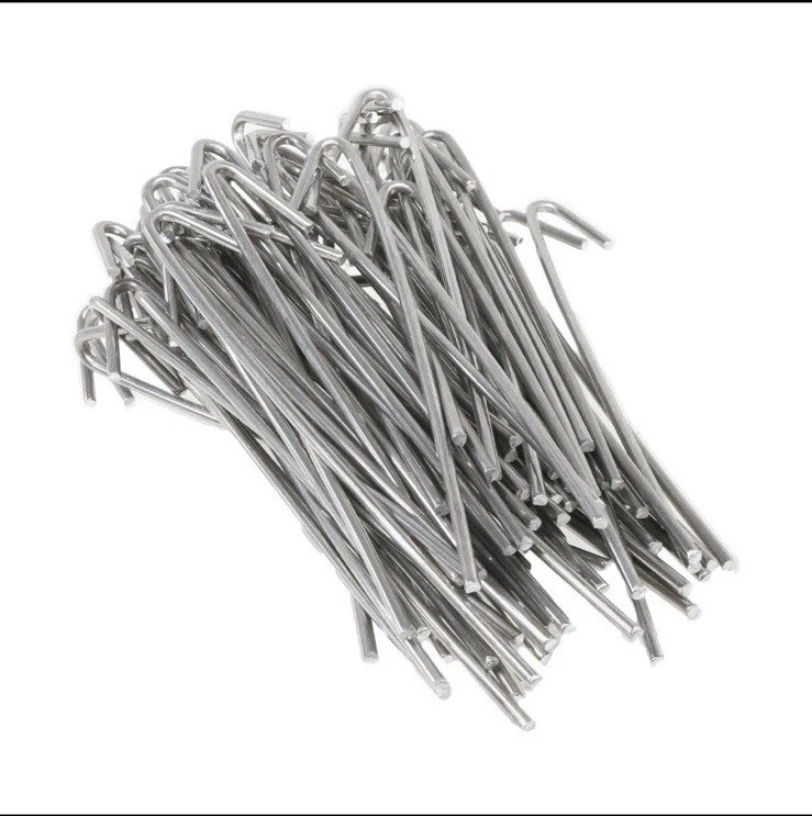 Aluminum Chain Link Fence Ties 6-1/2 Inch 11-Gauge 100-Pack