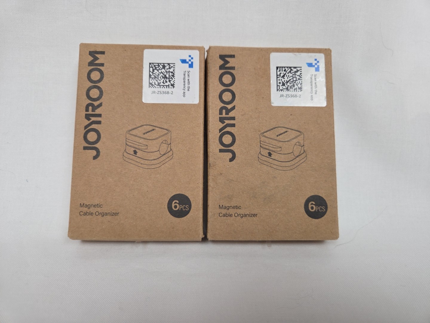 2ct  6 Pack JOYROOM Magnetic Cable Organizer Clips ~ WHITE ~ NEW & SEALED