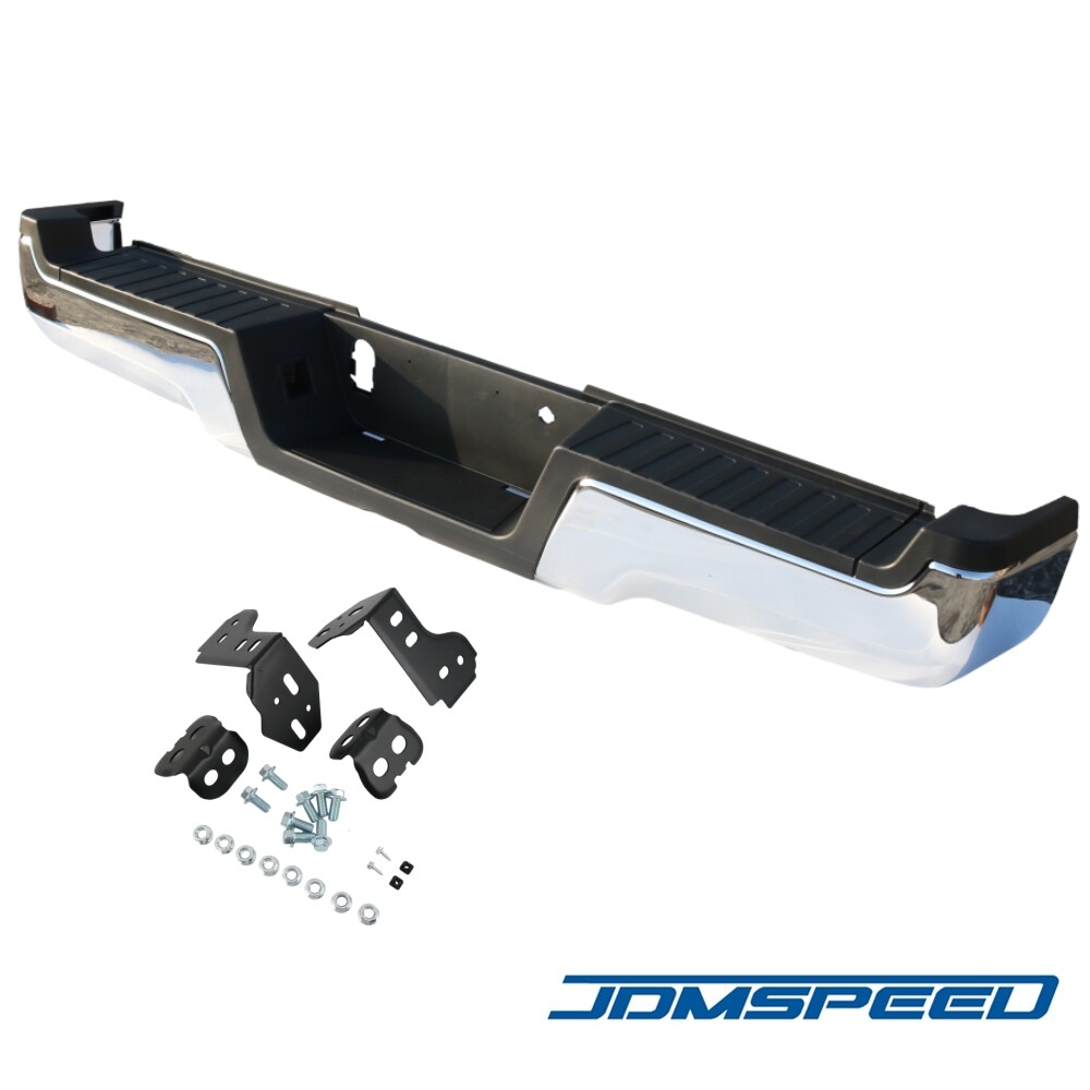 Chrome Rear Bumper Assembly Fits 2017-2022 Ford F-250 F-350 F-450 w/ Park