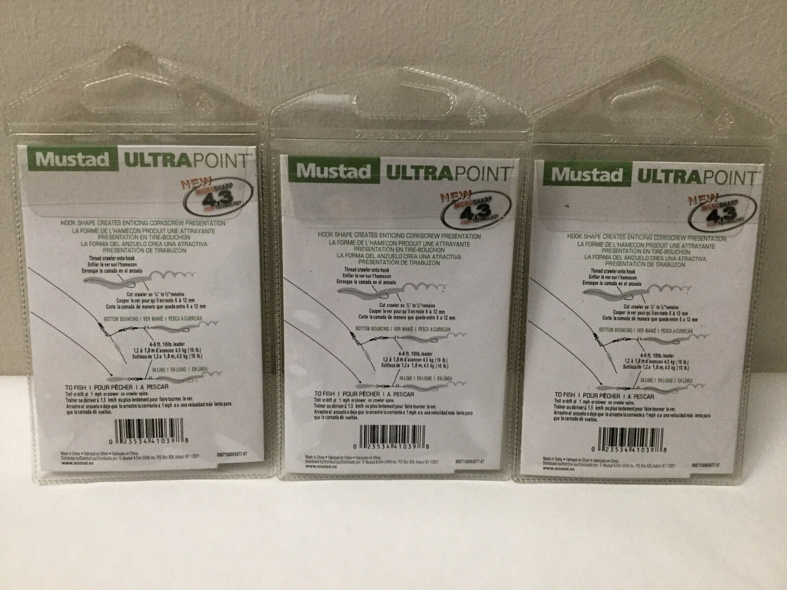 NEW Mustad Slow Death Rig Hooks 9-pack Intense Action Ultra Point Plus Longtemps