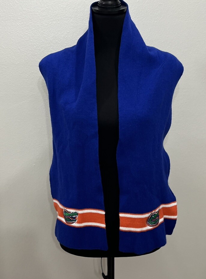 University Of Florida UF GATORS Blue Orange Scarf Logo Winter Women Men College