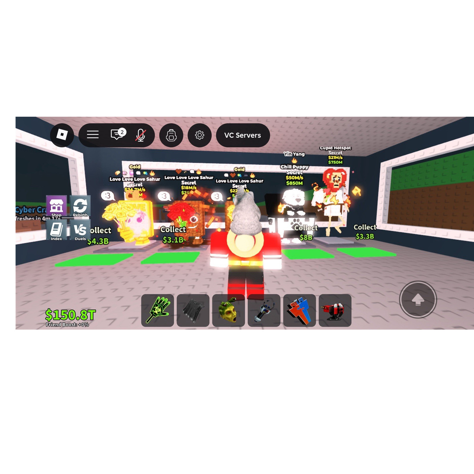 VC Servers Secret Game Item/Asset Collectible - Gold/Diamond
