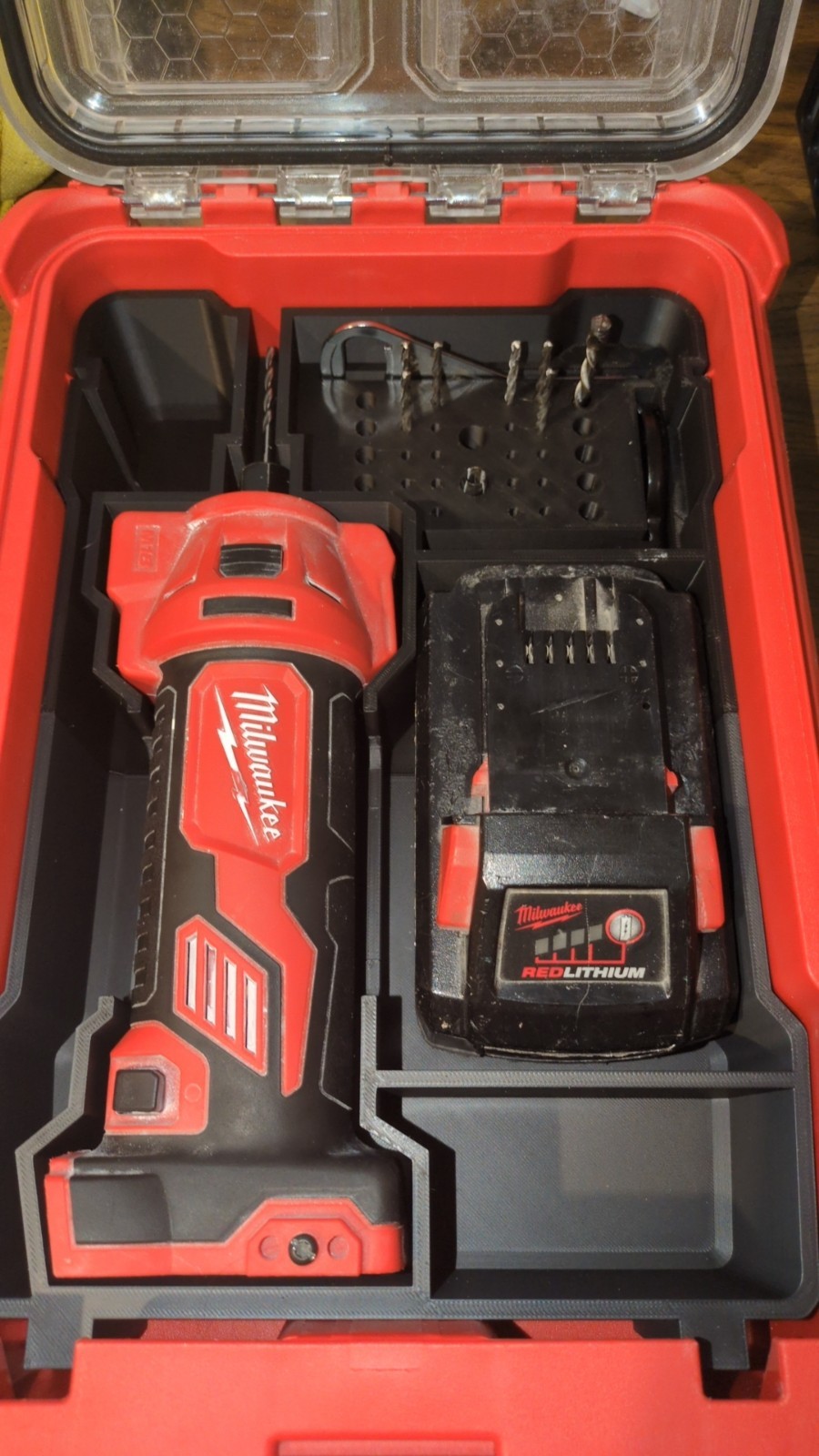 Fits Milwaukee M18 2627-20 Rotozip PACKOUT Compact Organizer Insert (Insert Only