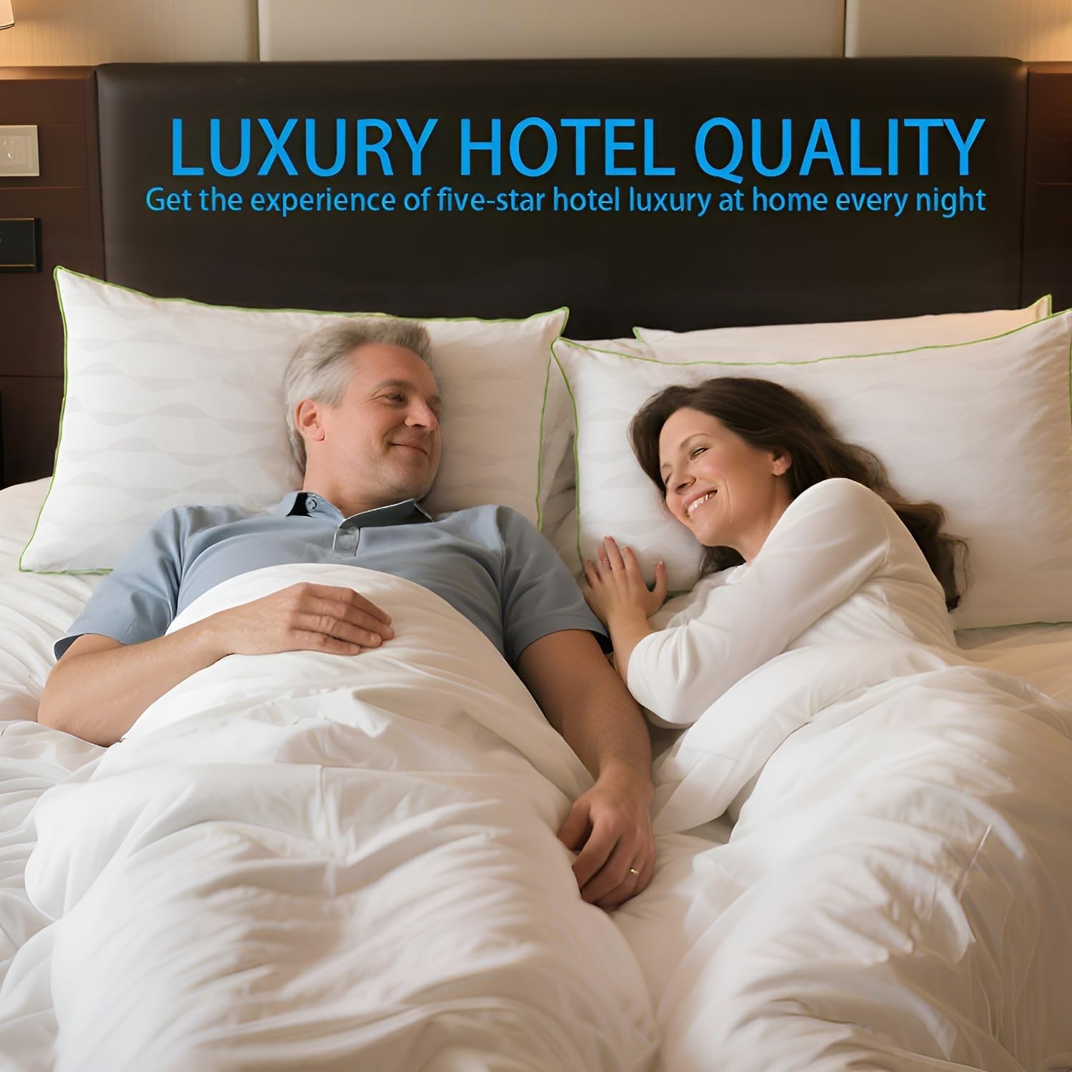 Bed Pillows Standard Size Set of 2,for Sleeping, Adjustable Standard Pillows ...