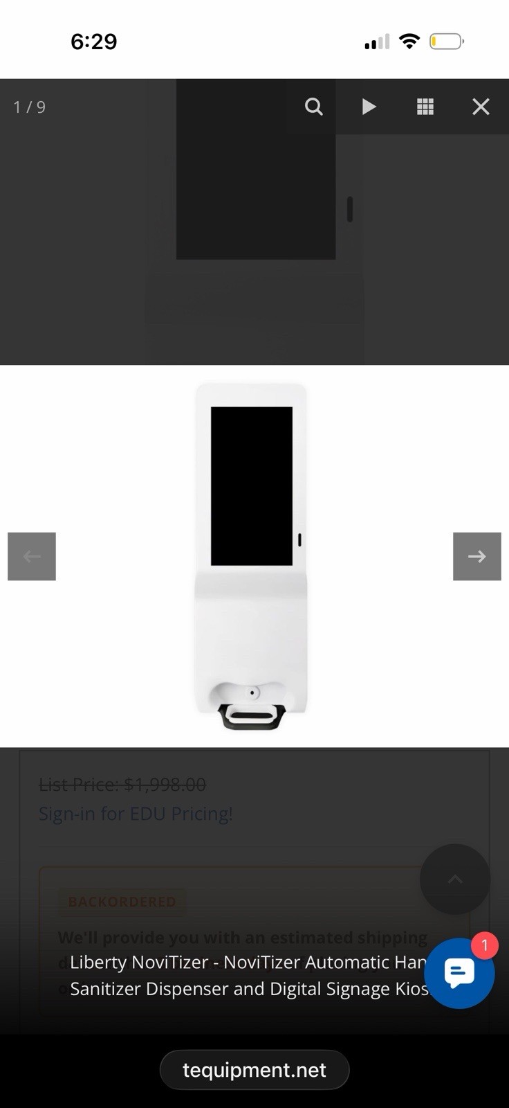 White Digital Signage Display Kiosk Presentation Display Stand