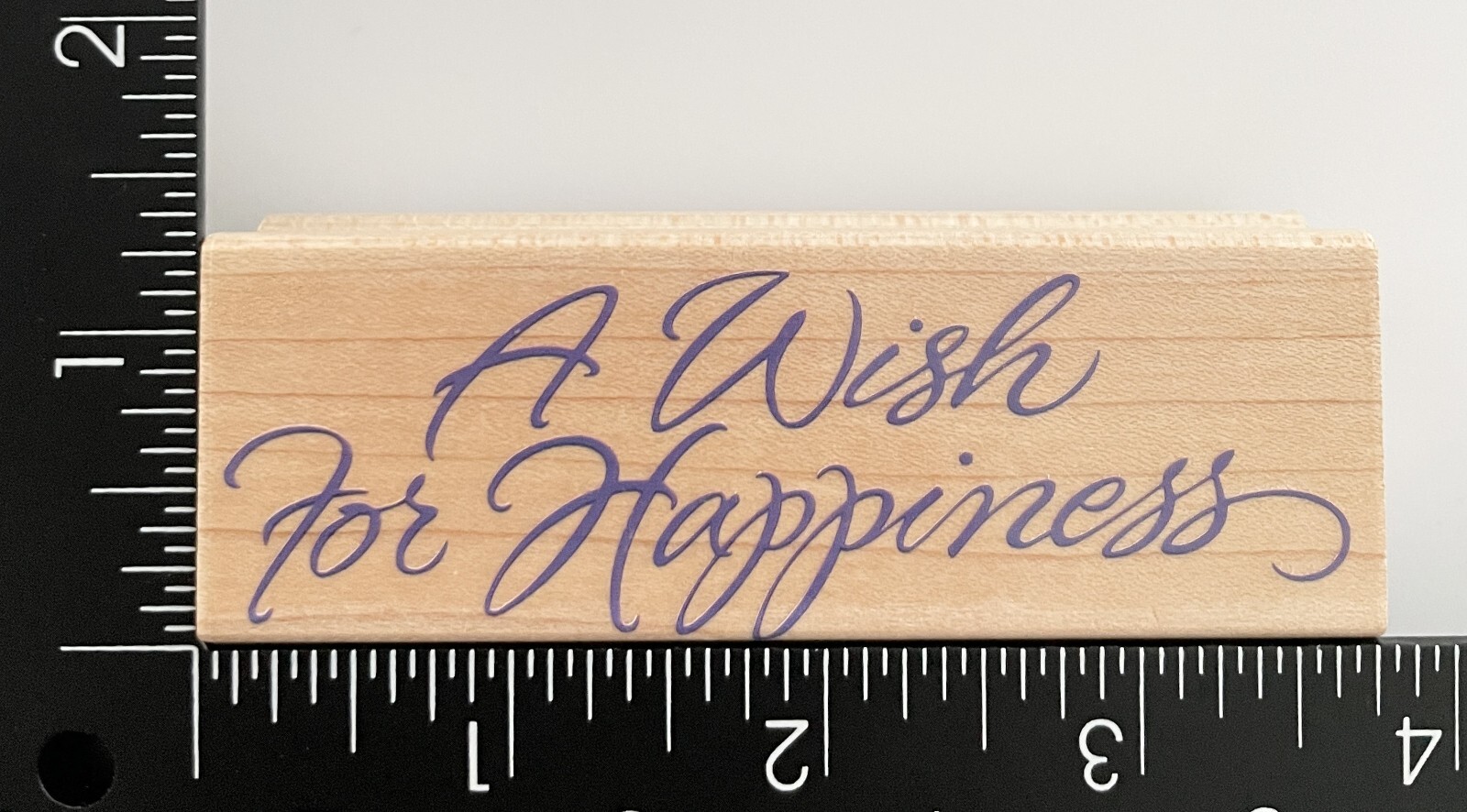 Hero Arts A Wish For Happiness F1233 Wood Mounted Rubber Stamp