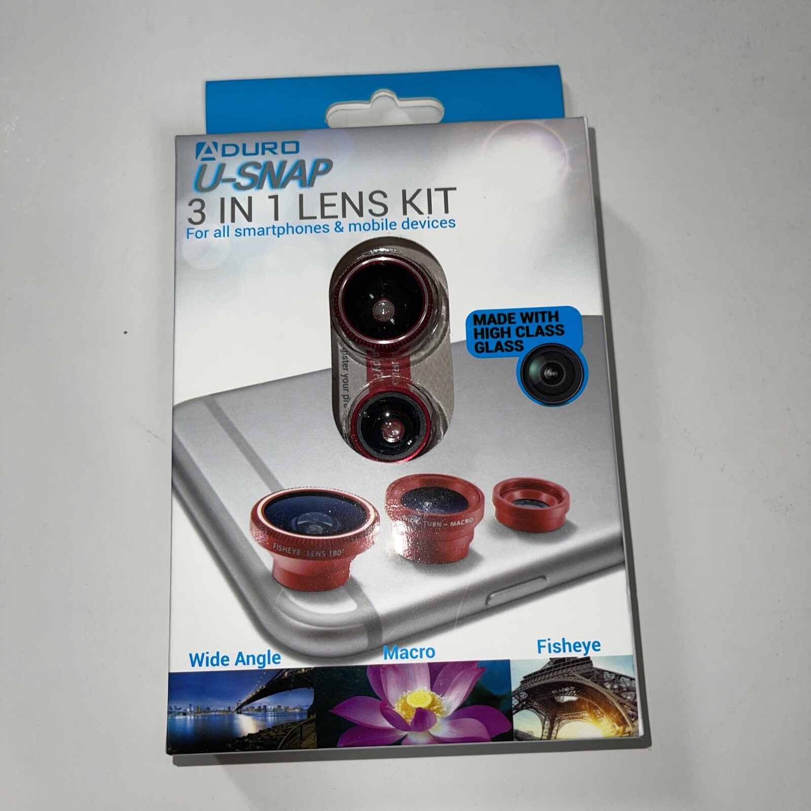 Aduro U-Snap, 3 lens Kit for cell phone