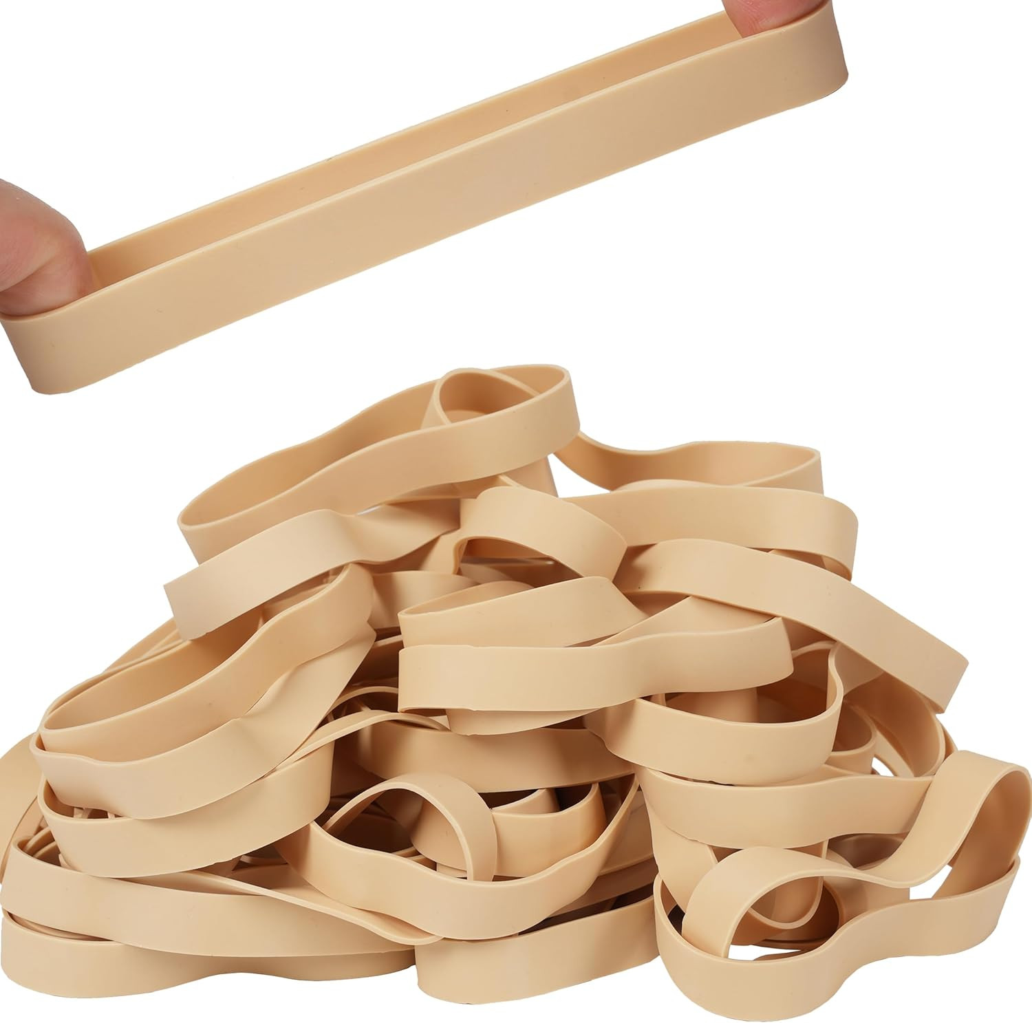40PCS Size #105 Large Rubber Bands, Heavy-Duty Wide Elastic Bands, 5.12" x 0.6",