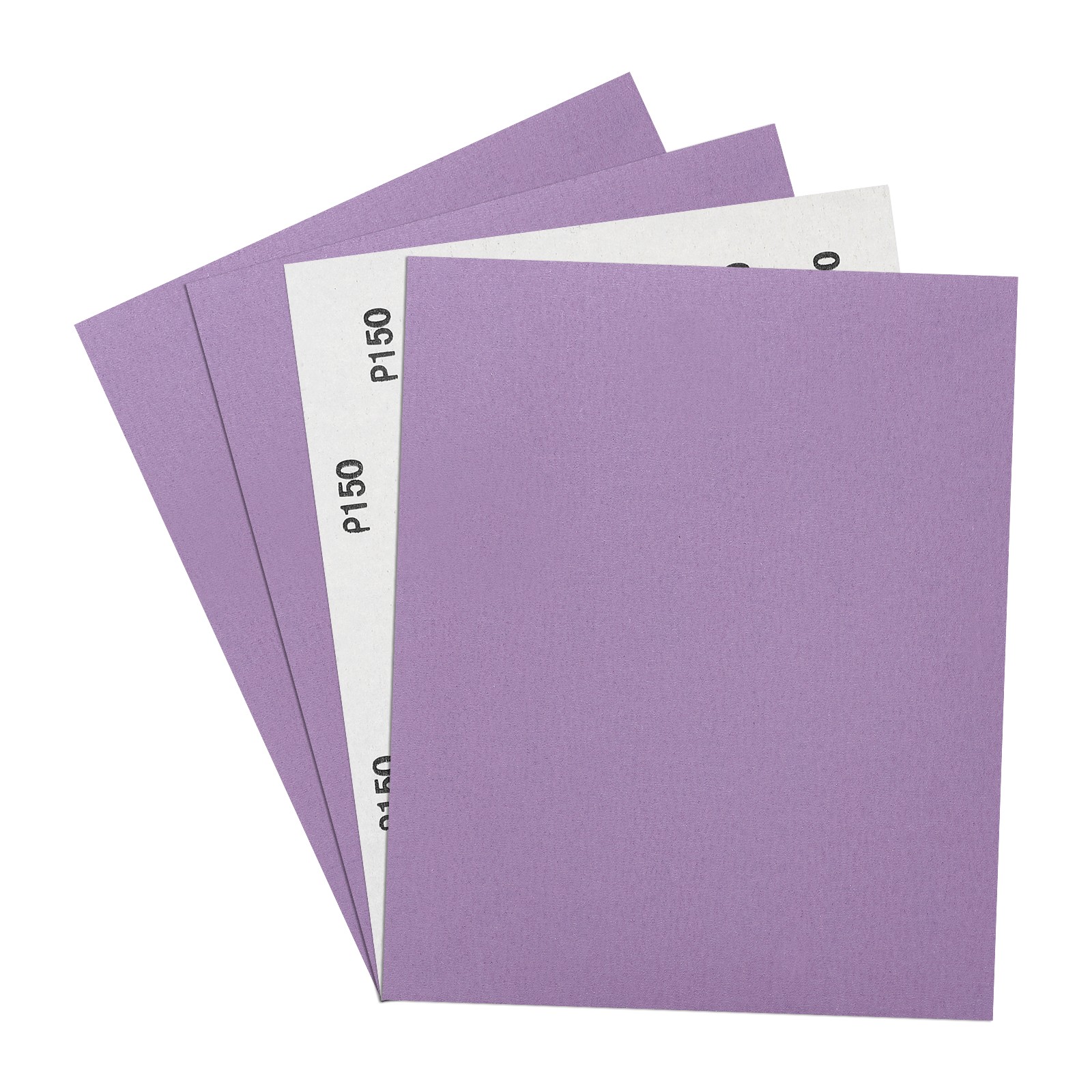 Sandpapers (9" x 11"/229mm x 279mm) 4 Sheet, 150 Grit Purple Sand Paper