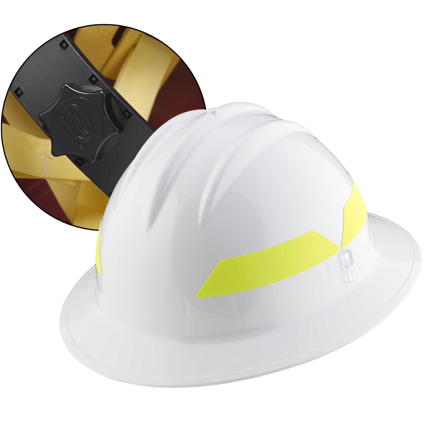 White Hat Bullard Wildland Fire Helmet with Ratchet Suspension