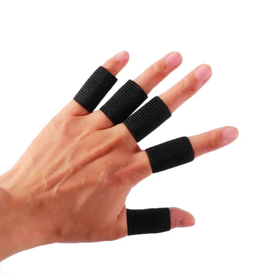 10 Finger Sleeves Compression Protector Elastic Fiber Support Pain Management