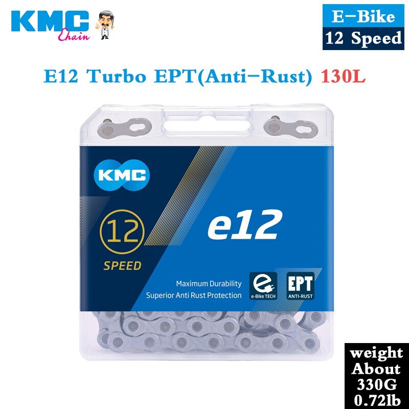 KMC E12 Electric Bicycle 12 Speed 130/136 Links / SUMC MTB Road E-Bike Chain US