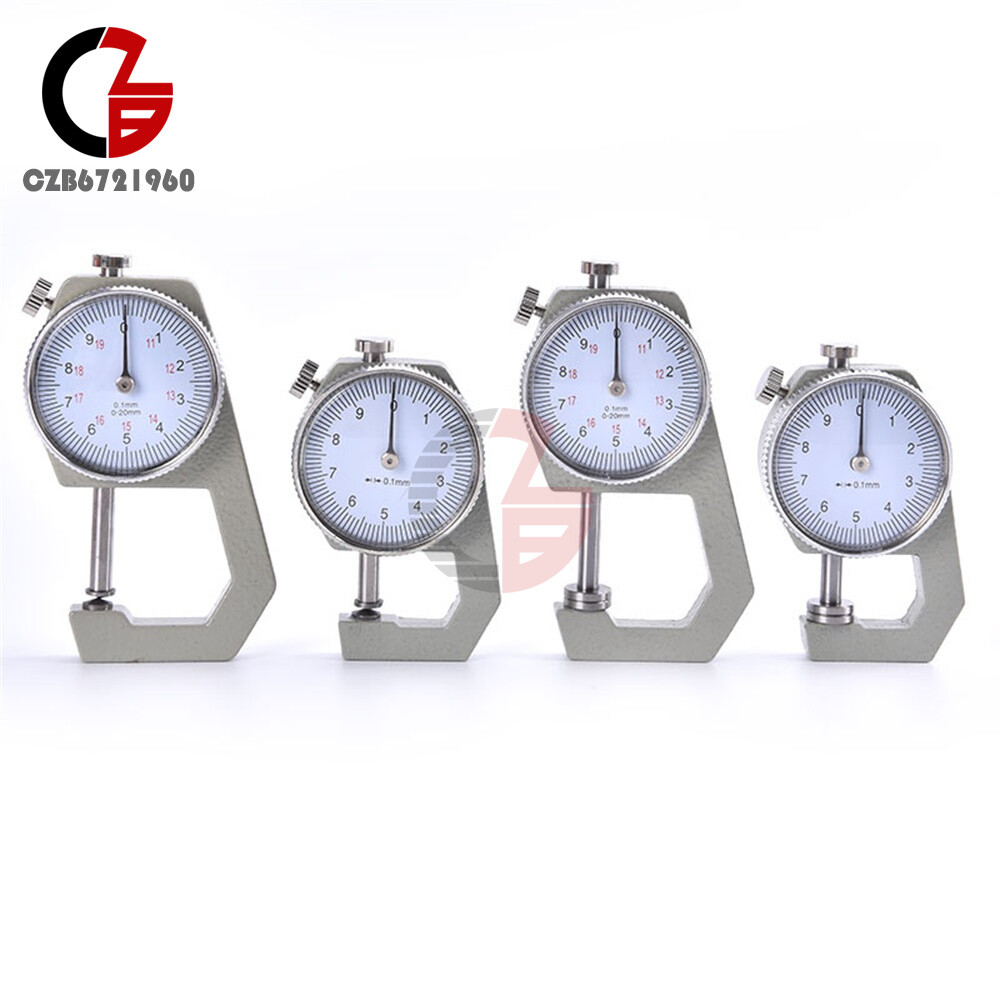 0-10mm Dial Thickness Gauge Leather Paper Thickness Meter Tester For Flim Paper