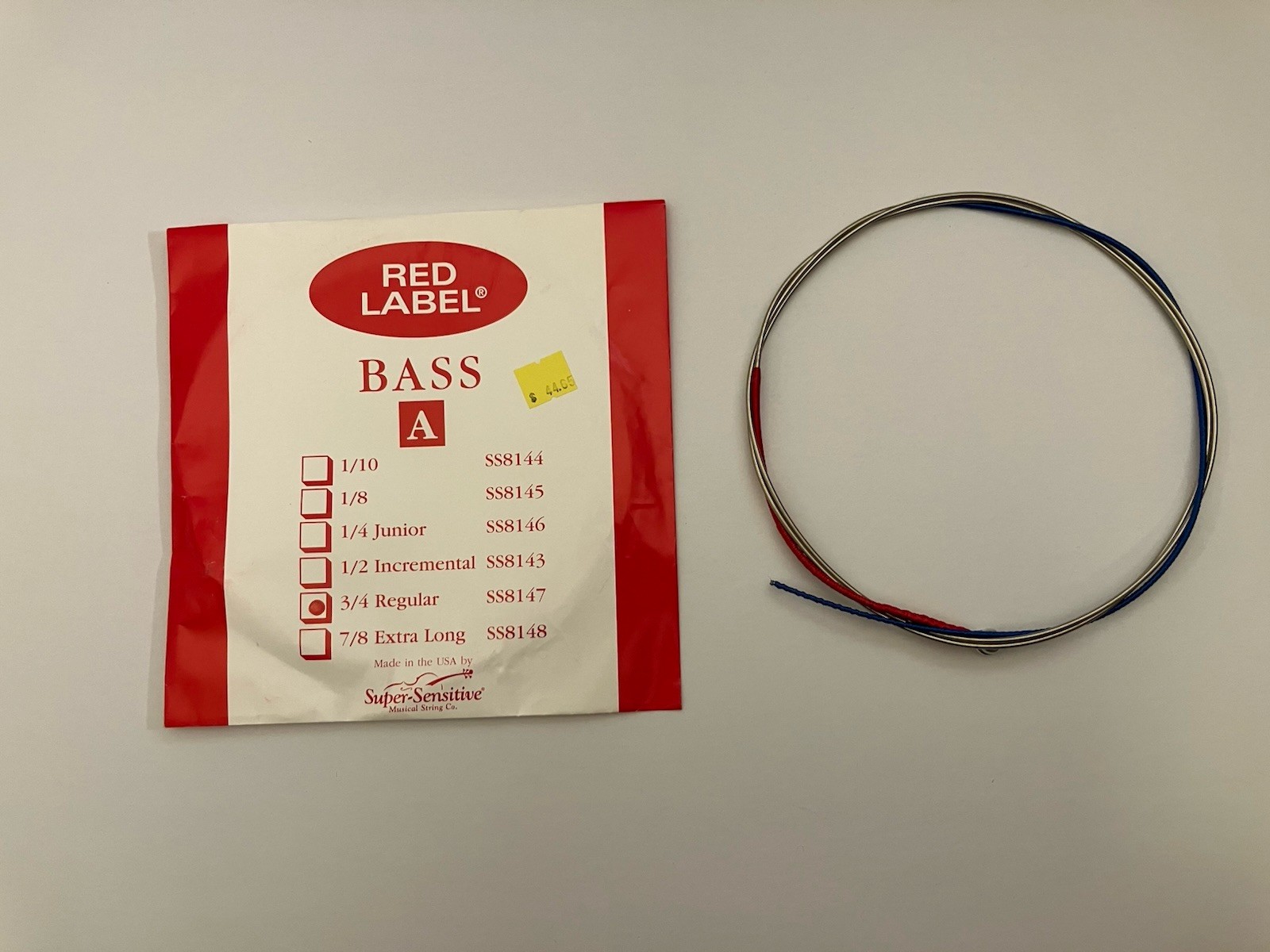 Red Label Upright Bass String Set 3/4