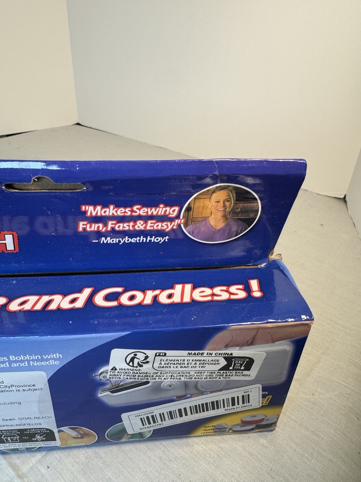 As Seen On Tv Handy Stitch Portable Battery Powered Handheld Sewing Machine NEW