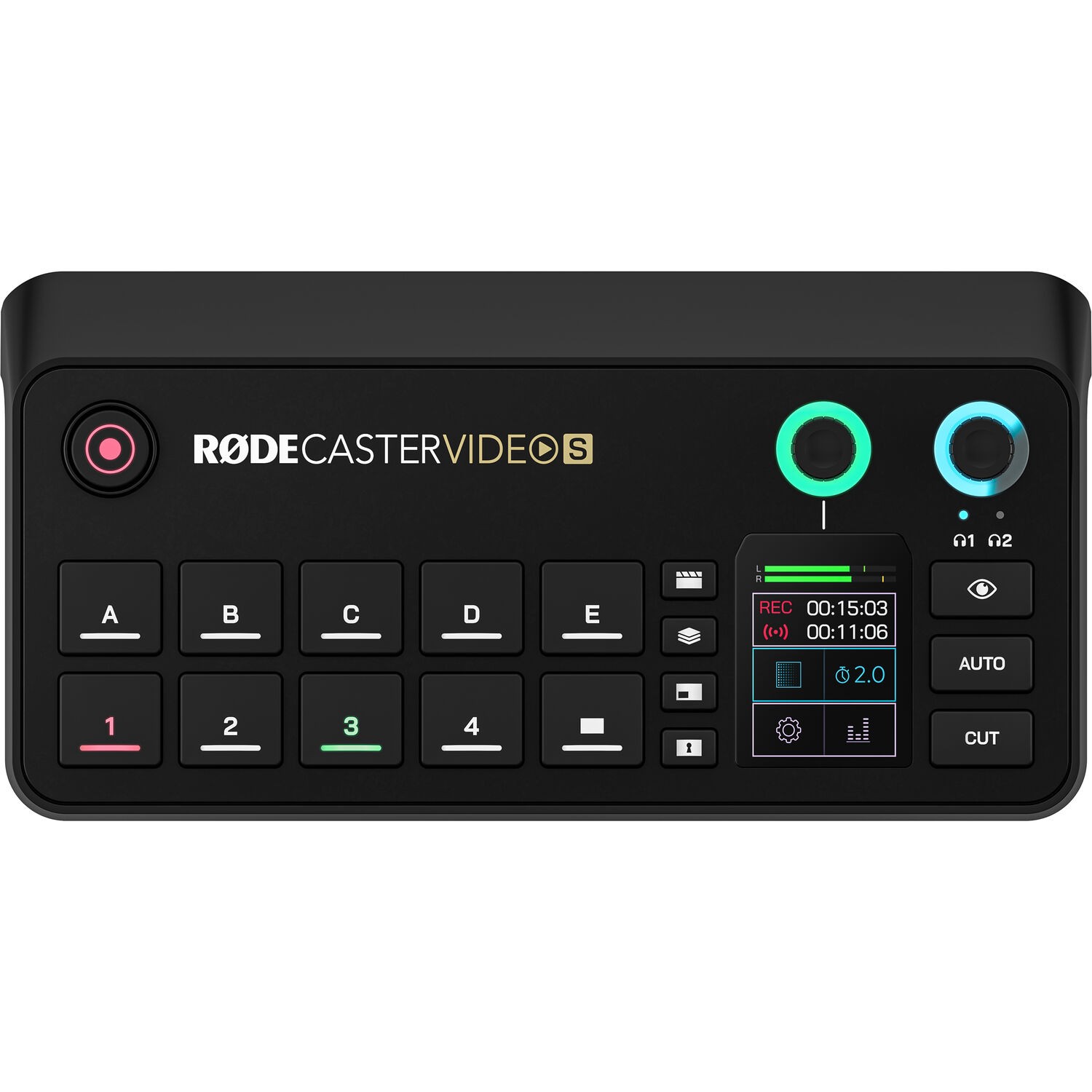 RODECaster Video S All-in-One Video Console (RCV-S) + 2x Podcast Mic Pack + More