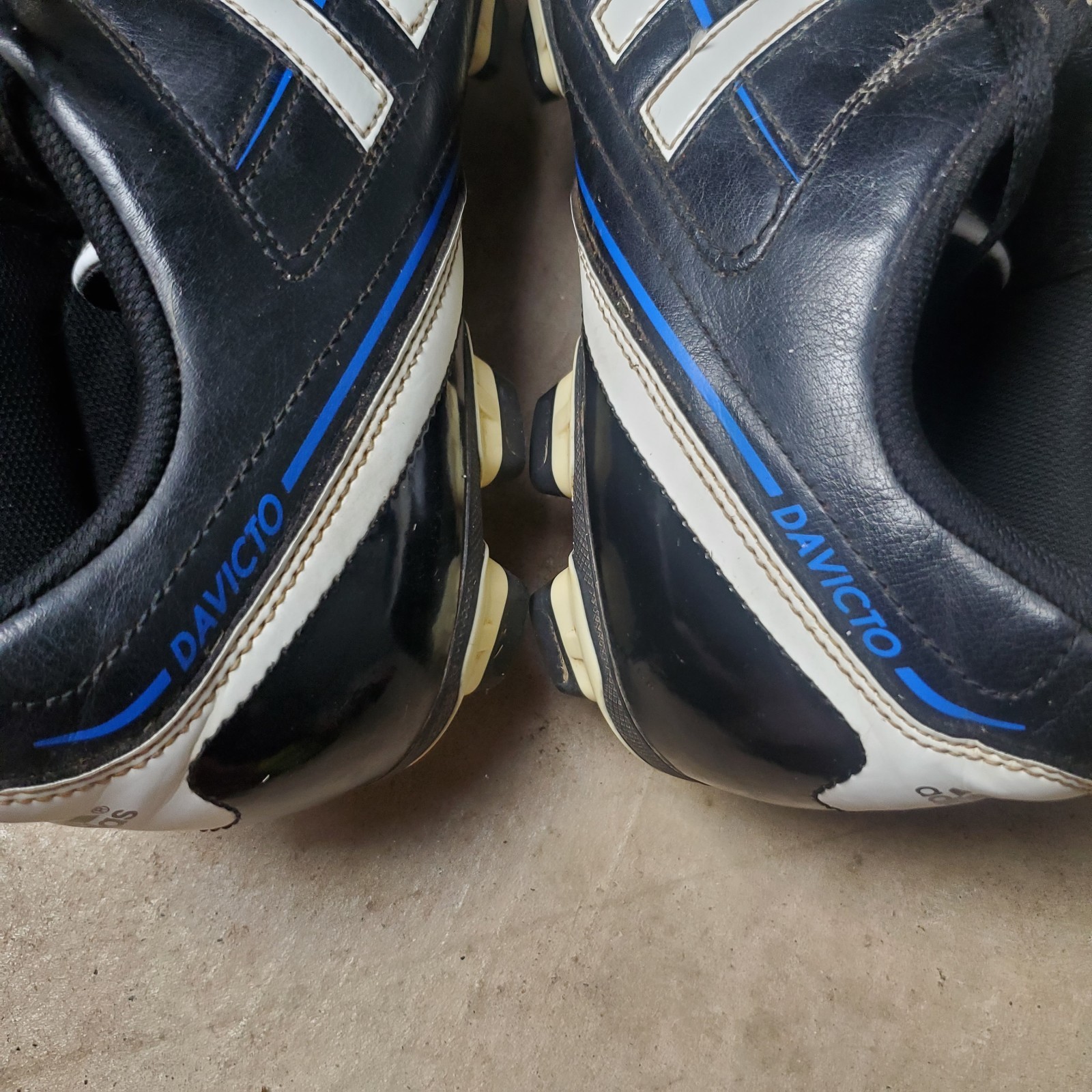Adidas Davicto IV FG TRX Cleats Men's 12 Black Leather Soccer Athletic V22575