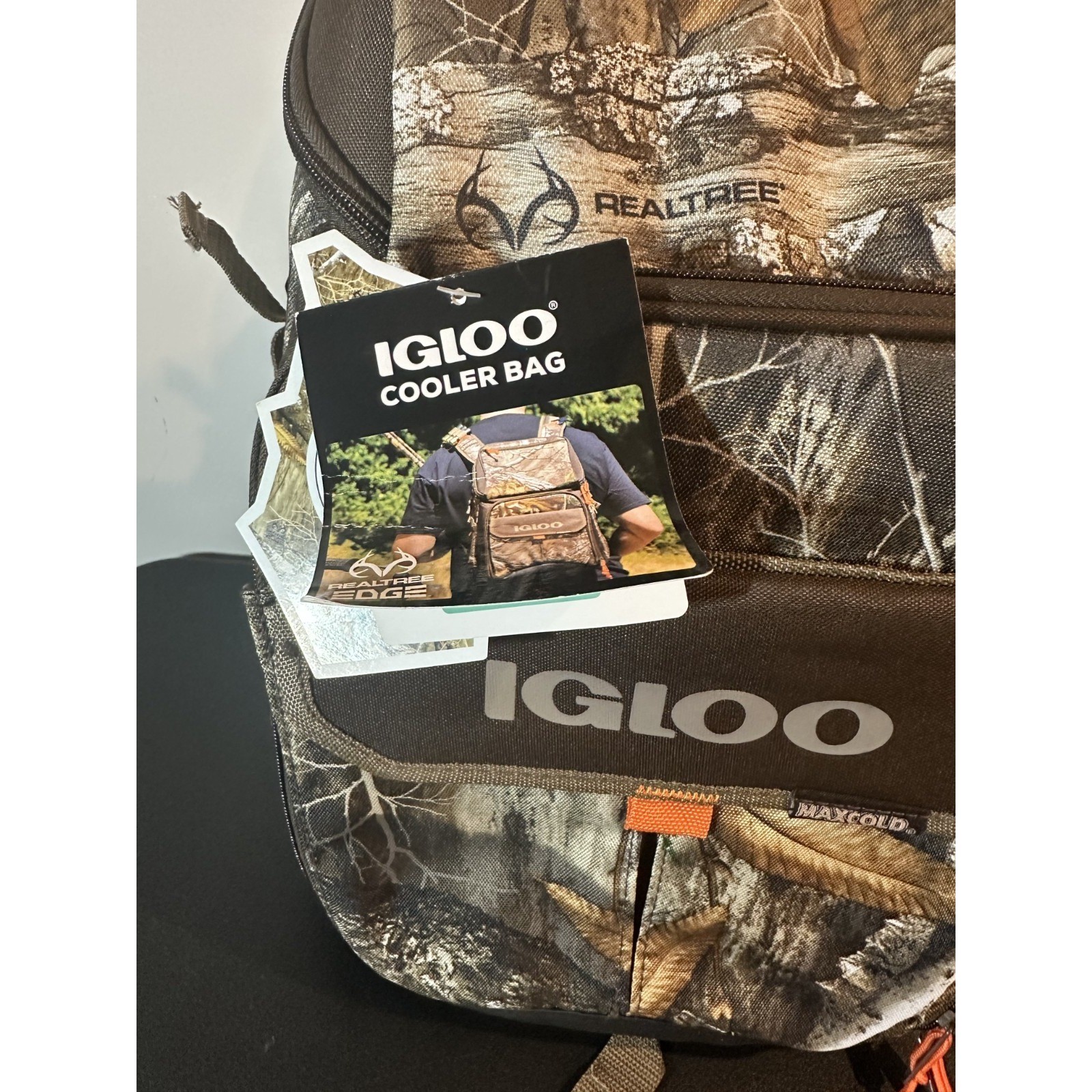 Igloo MaxCold Realtree Edge Camo Backpack Cooler Bag 32 Can Capacity New