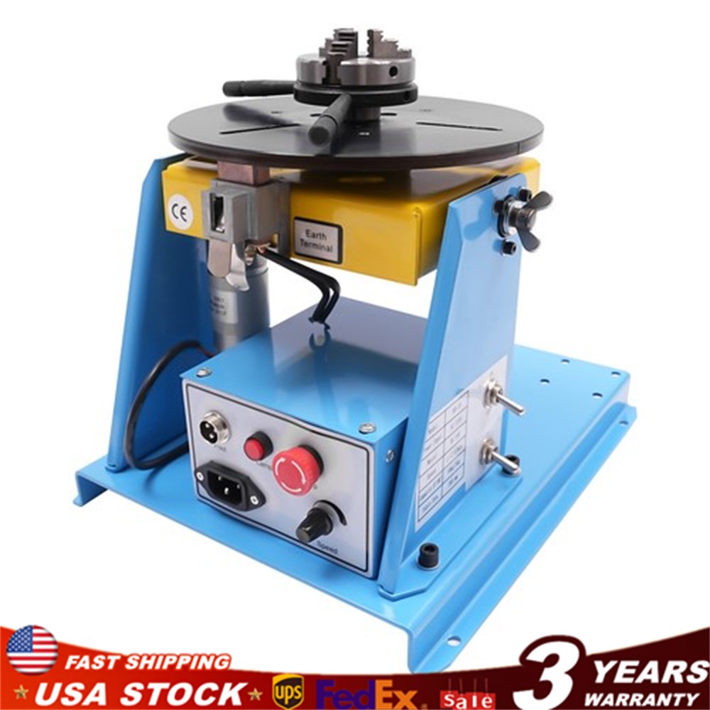 10KG Rotary Welding Positioner Turntable Table Welding Position 0-90° 1-12rpm