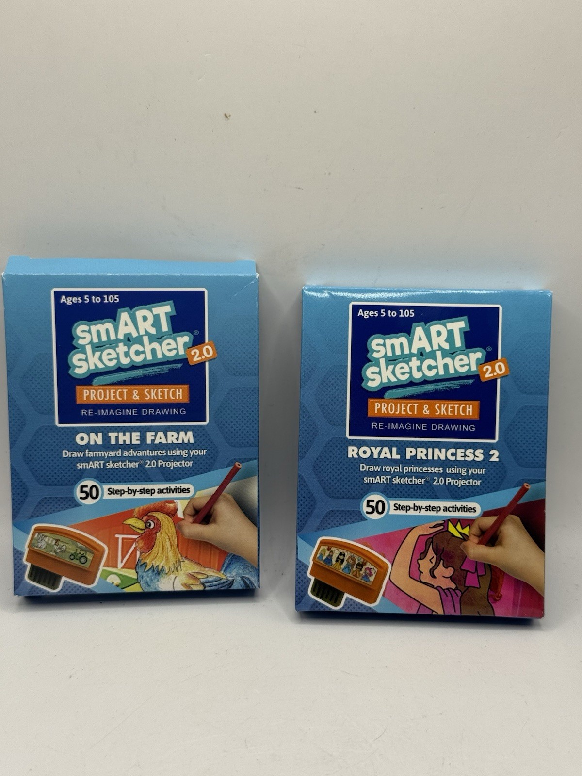 2x smART Sketcher 2.0 Cartridge ROYAL PRINCESS 2  And On The Farm
