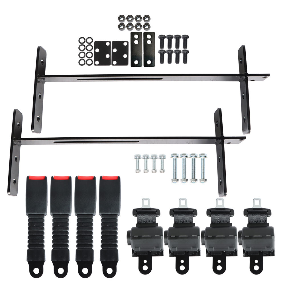 Fit For EZGO/Yamaha/Club Car Golf Cart Seat Belts Lap Set Retractable 42" 4 Sets