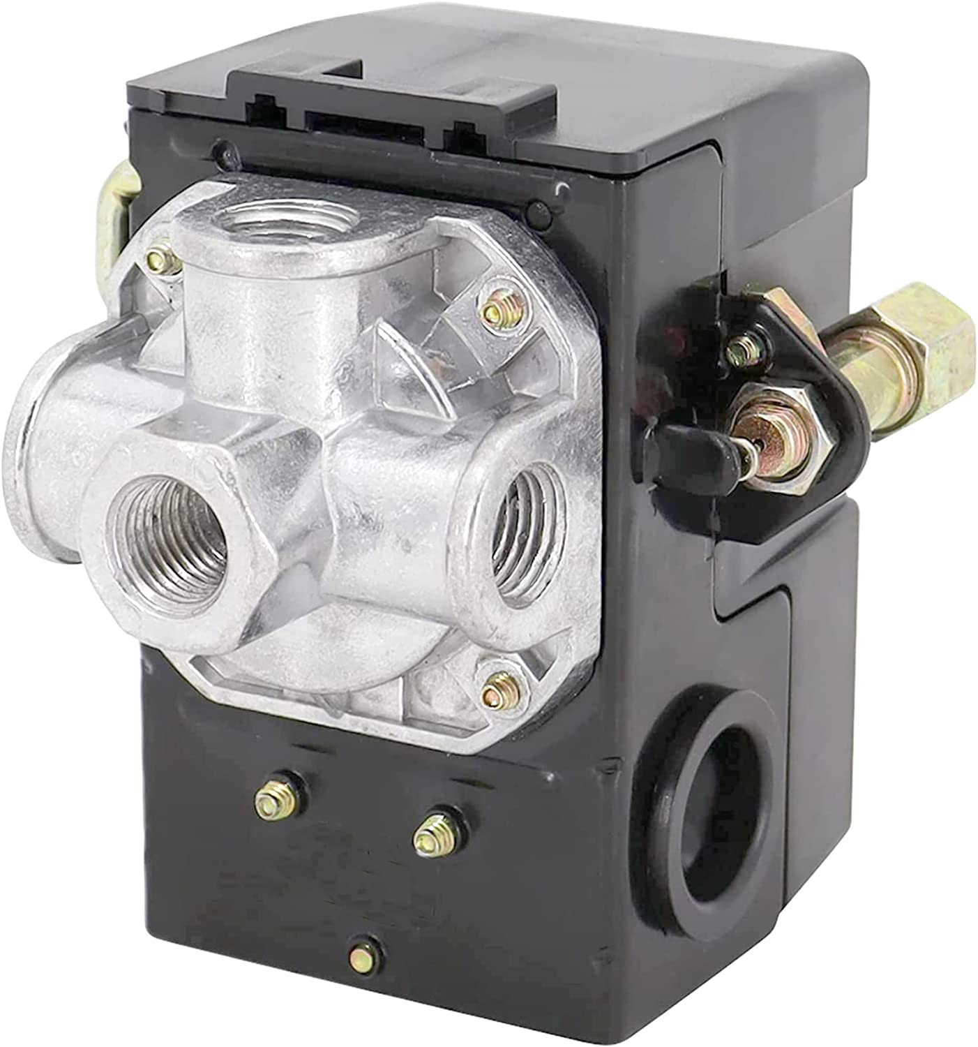 Heavy Duty Pressure Switch for Air Compressor 135-175 Psi Four 4 Port 26 Amp