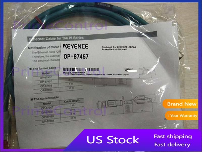 NEW Keyence OP-87457 Vision Sensor Ethernet cable 2 m for IV Series