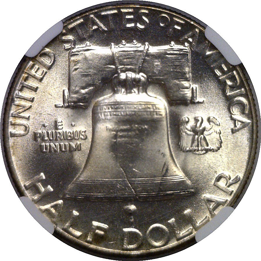 1950 Franklin Half Dollar NGC MS-66 FBL