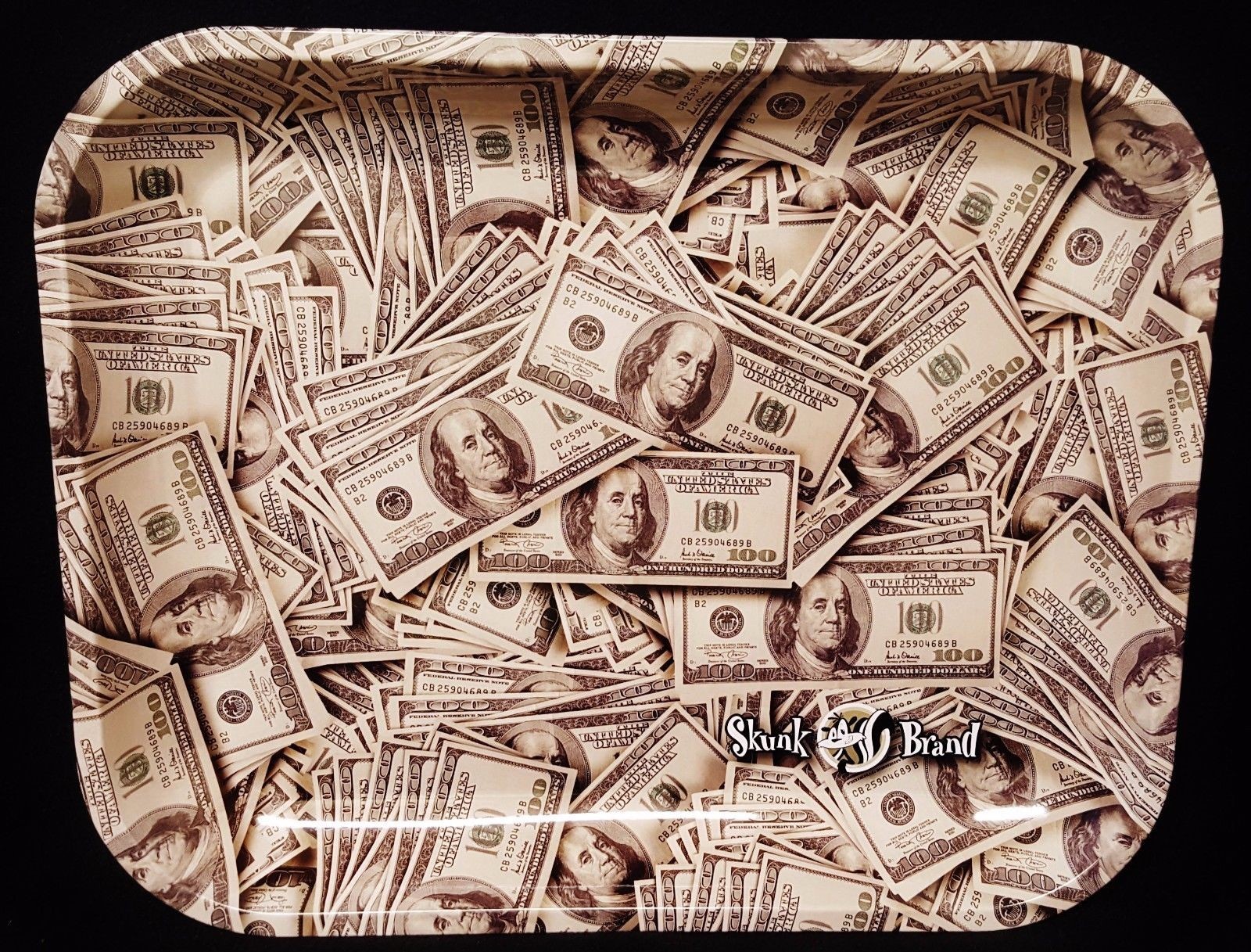 New Large Size Skunk Brand Rolling Papers Tray 13"x11" Metal Tray Free Shipping