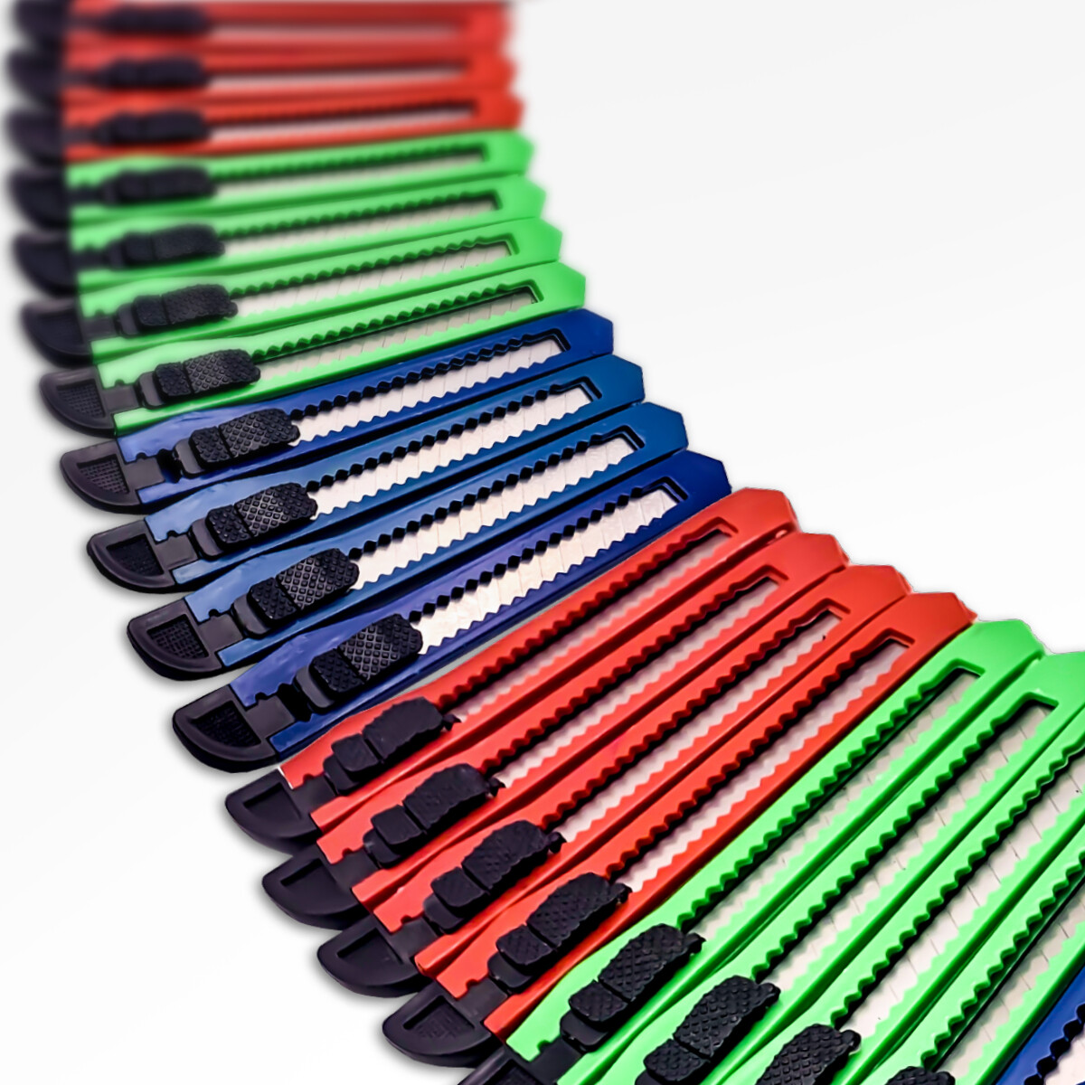 Utility Knife Box Cutter Retractable Blade Snap w/ Safety lock 5" (96 Pack)