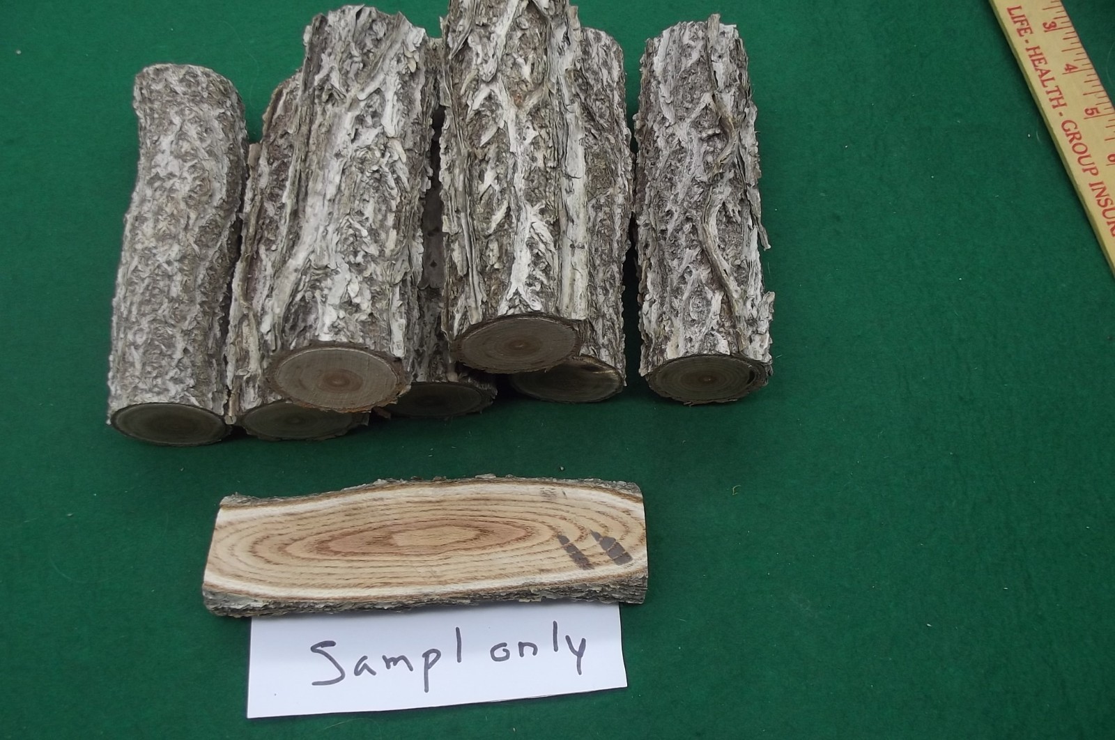 7 Vine Wood carving pieces 1 1/2" x 5 3/4 to 6 1/4".  ($1.25  ea,)