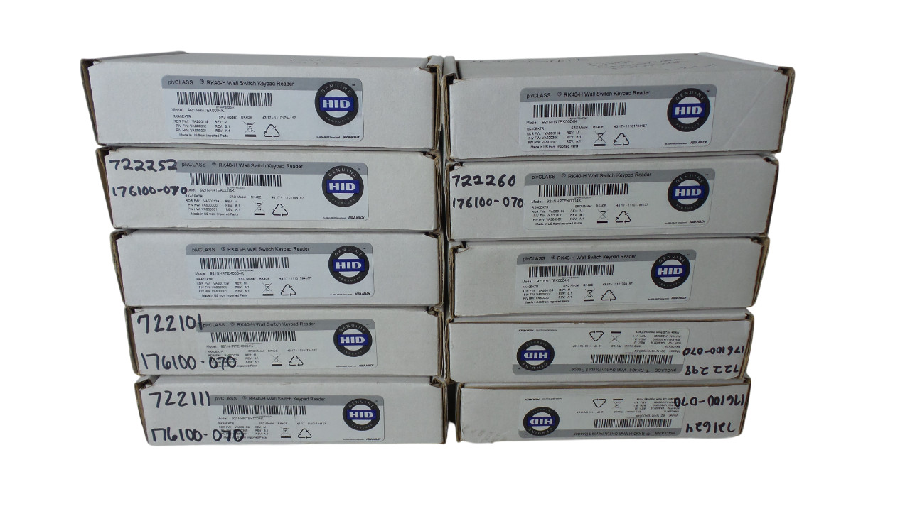 LOT OF 10 HID ICLASS RK40CKTN RK40C - Free Shipping