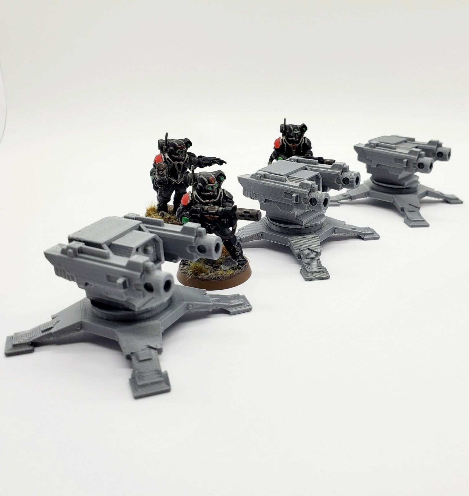 3d Printed Spider Gun/Sentry Turrets w/Heavy Bolter Perfect For 40K Or Kill Team