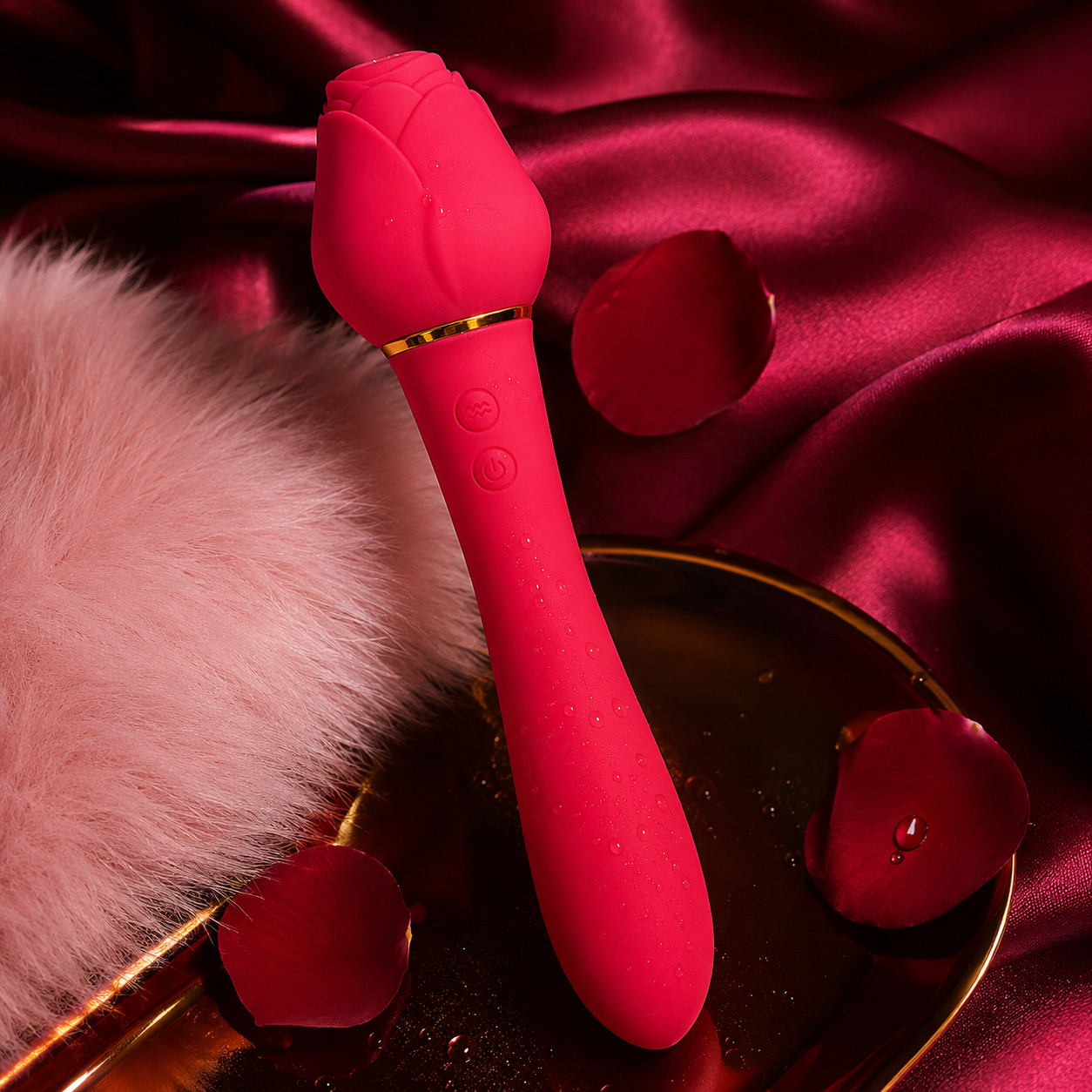 Rose Adult Toy Clitoral Stimulator Vibrating Massager for Women Rechargeable