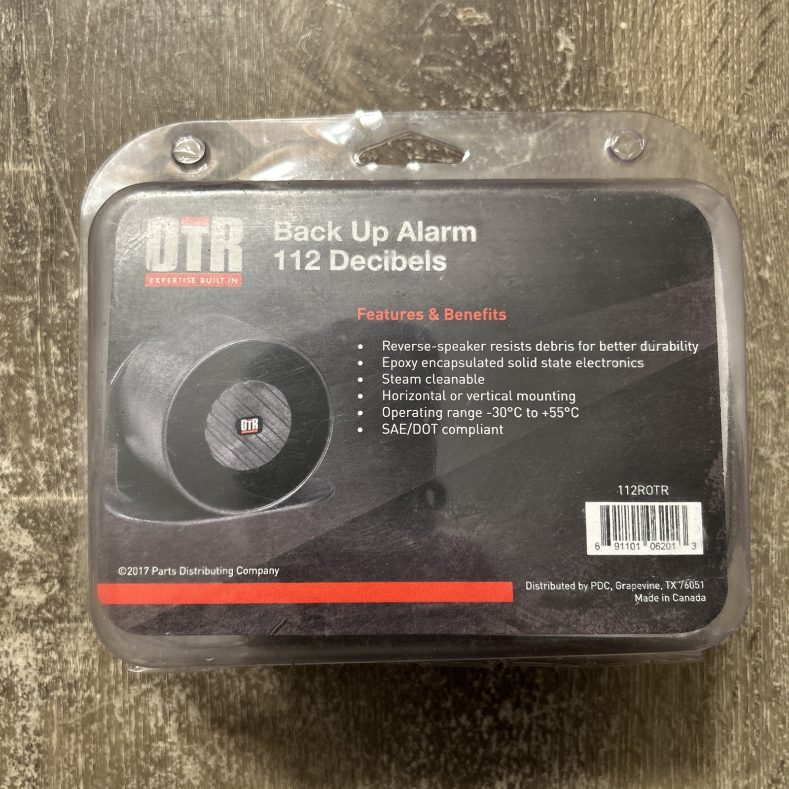 OTR Back Up Alarm 112ROTR - 112 Decibels - NEW